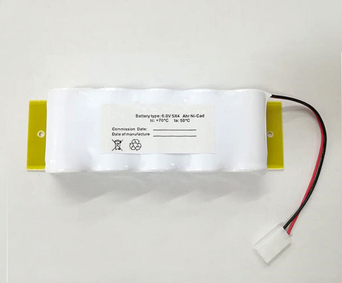 Berdampingan Baterai 6.0 V D4000mAh Ni Cd Dengan Backplane
