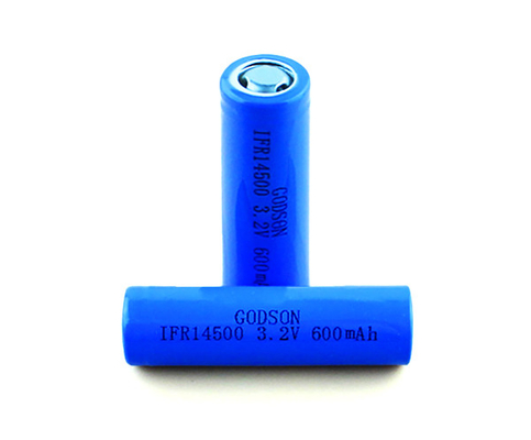 CC CV Mengisi Baterai 12V LiFePO4 IFR14500 Sel Tunggal 3.2 V 600mAh yang Dapat Diisi Ulang