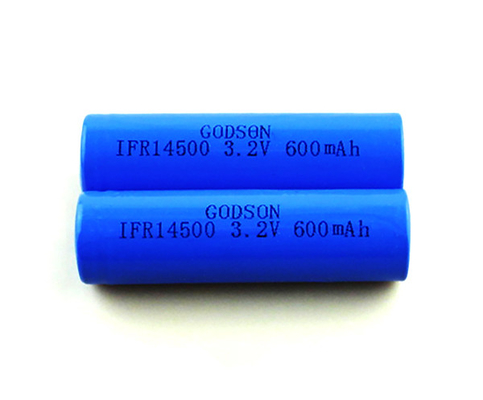 CC CV Mengisi Baterai 12V LiFePO4 IFR14500 Sel Tunggal 3.2 V 600mAh yang Dapat Diisi Ulang