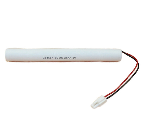 Lampu Darurat Baterai Ni Cd SC2000mAh 6.0V Sel Umur Panjang