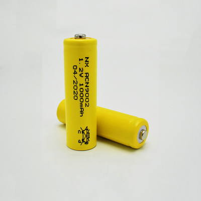 Sel Baterai Nicd PVC 1.2 V Kuning Isi Ulang Jenis Tongkat AA1000mAh