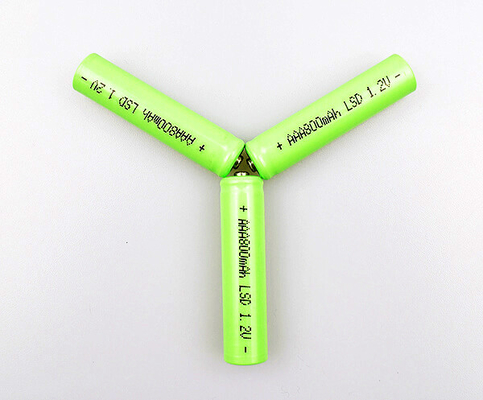 AAA 800mAh 1.2V Ni Mh Battery Cell Untuk Penerangan Darurat