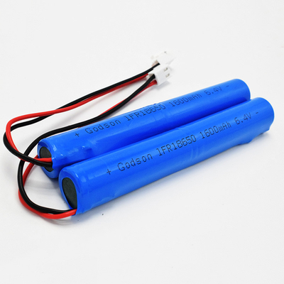 Penggantian Baterai Tanda Keluar Isi Ulang 6.4V 1600mAh LiFePO4