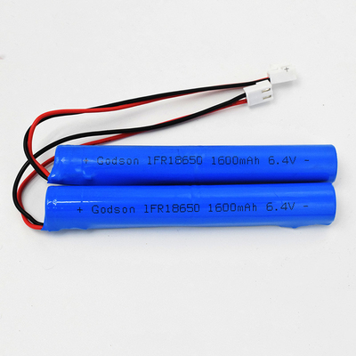Penggantian Baterai Tanda Keluar Isi Ulang 6.4V 1600mAh LiFePO4