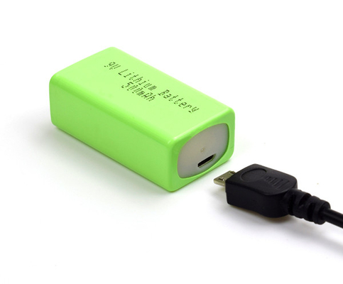 Baterai Lithium Iron Emergency Light Lithium 500mAh 9V Dengan USB