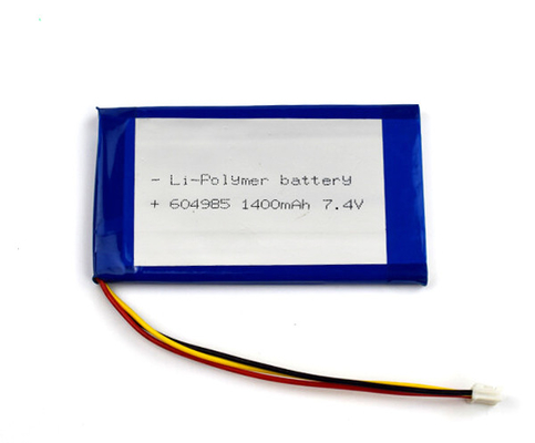 Lithium Polymer 55g 7.4 V Baterai Li Ion 1400mAh Sel 604985