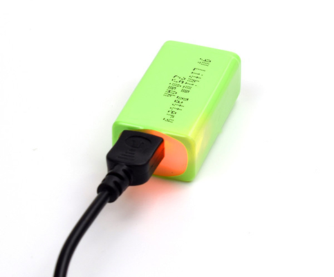 Pencahayaan Darurat Baterai Lithium 9V 250mAh Suhu Rendah Dengan USB