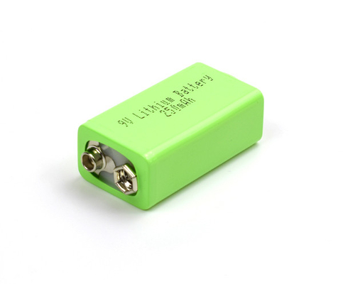 Pencahayaan Darurat Baterai Lithium 9V 250mAh Suhu Rendah Dengan USB