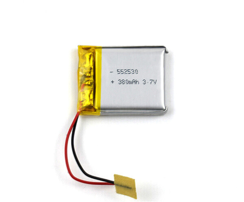 552530 Baterai Lithium Ion Lampu Darurat 380mAh 3.7V Lipo Pack
