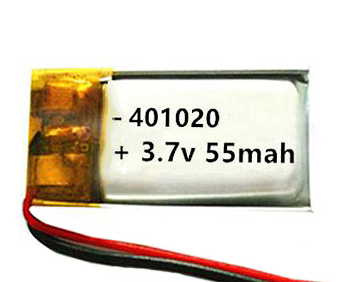 55 MAh Baterai Lithium Ion Lampu Darurat Isi Ulang OEM 3.7 V Cell