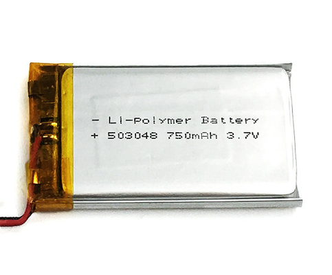 Baterai Lithium Polymer 750mAh Baterai Lipo 3.7V Dengan Kinerja Stabil