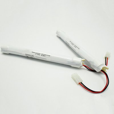 Paket Baterai Ni Cd Lampu Darurat 1800mAh NiCd 6V Dengan Tutup Akhir