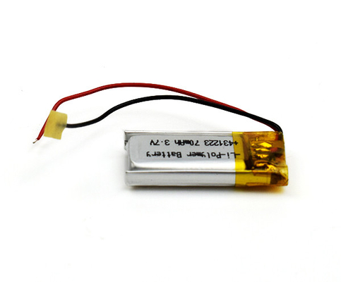 3.7V 70mAh Baterai Lipo Sel Lithium Polymer Isi Ulang 431223