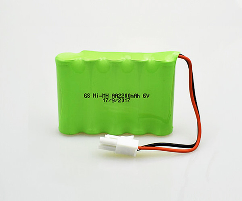 Baterai Tanda Keluar Darurat NiMH AA 2200mAh 6V Suhu Tinggi