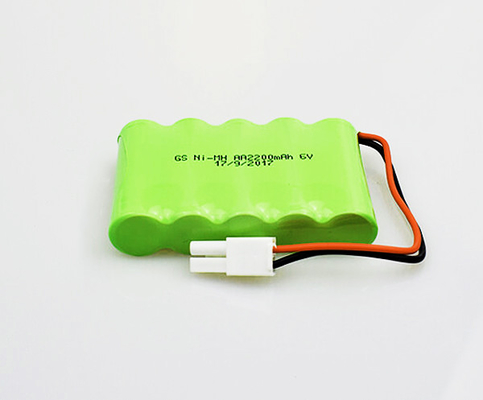 Baterai Tanda Keluar Darurat NiMH AA 2200mAh 6V Suhu Tinggi