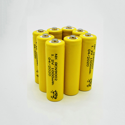 Sel Baterai Nicd PVC 1.2 V Kuning Isi Ulang Jenis Tongkat AA1000mAh