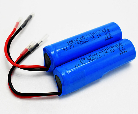 Baterai Lithium 750mAh 3.7V ICR14500 Tidak Berbau Dengan Jaket PVC