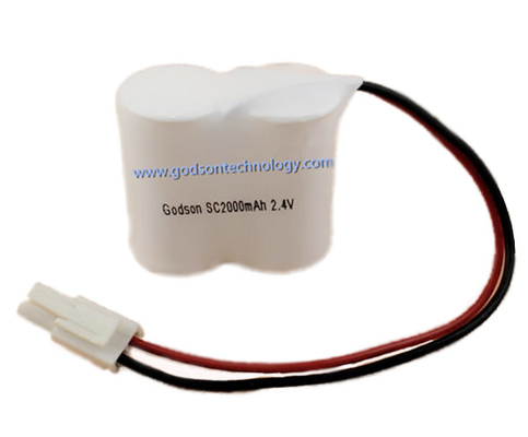 Paket Baterai Nikel Kadmium SC2000mAh 2.4V 500 Kali Siklus Hidup