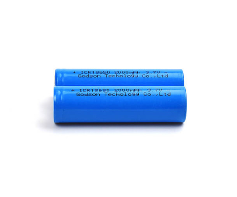 Baterai Lithium ICR18650 3.7 V 2000mAh yang dapat diisi ulang Tidak Berbau