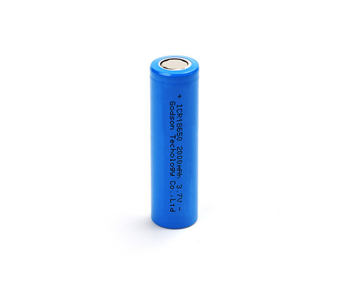 Baterai Lithium ICR18650 3.7 V 2000mAh yang dapat diisi ulang Tidak Berbau