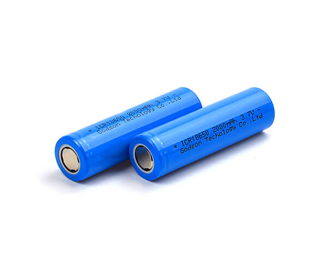 Baterai Lithium ICR18650 3.7 V 2000mAh yang dapat diisi ulang Tidak Berbau