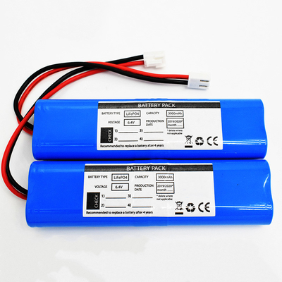 Baterai Penerangan Darurat Baterai LiFePO4 3000mah 6.4V Biru PVC