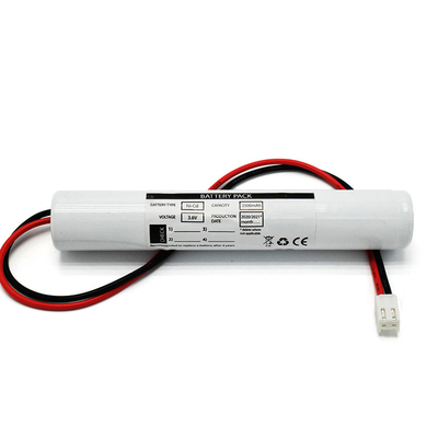 Baterai Lampu Keluar Darurat NiCd 3,6 V C2500mAh Baterai 71g Stick Pack
