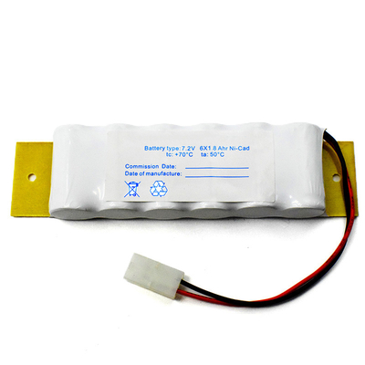 Papan Tanda Api Keluar Baterai Ringan NiCd Isi Ulang 1800mAh 7.2V