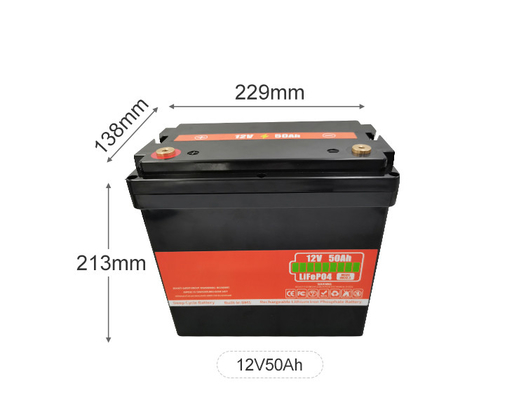 OEM Lithium Battery 12v 50Ah Solar Battery Pack Dengan Deep Cycle